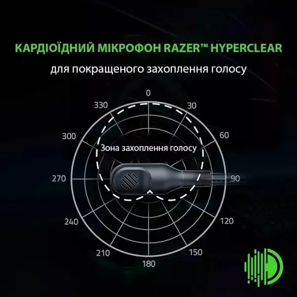 Ігрова гарнітура Razer Blackshark V2 X (Black) (RZ04-03240100-R3M1) (UA)