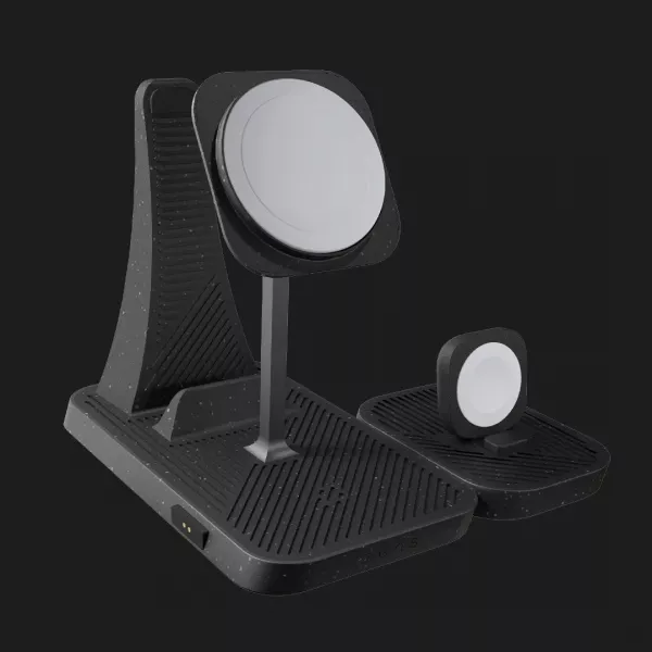 Безпровідна зарядка Zens 4-in-1 Modular Wireless Charger with iPad Charging Stand (ZEAPM03/00) (Black)