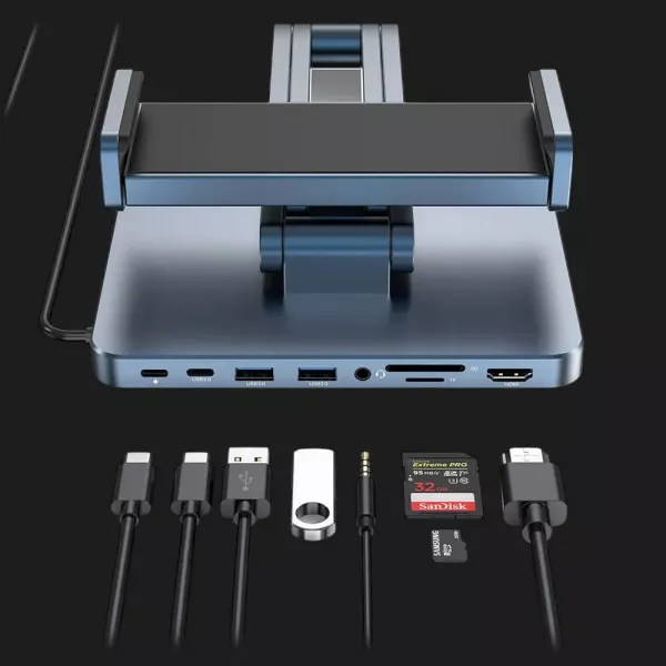 Підставка WIWU Adjustable 8 in 1 Hub Stand AH801 (Gray)