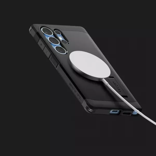 Чохол Spigen Tough Armor MagSafe для Samsung Galaxy S25 Ultra (Black)