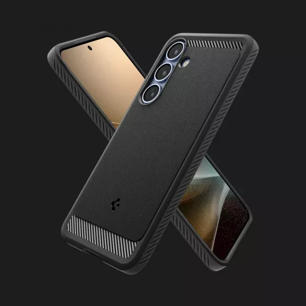 Чохол Spigen Rugged Armor MagSafe для Samsung Galaxy S25 (Matte Black)