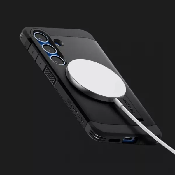 Чохол Spigen Tough Armor MagSafe для Samsung Galaxy S25 (Black)