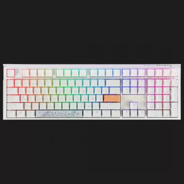 Клавіатура ігрова Ducky One 3 Cherry MX Speed silver RGB (White) (UA)