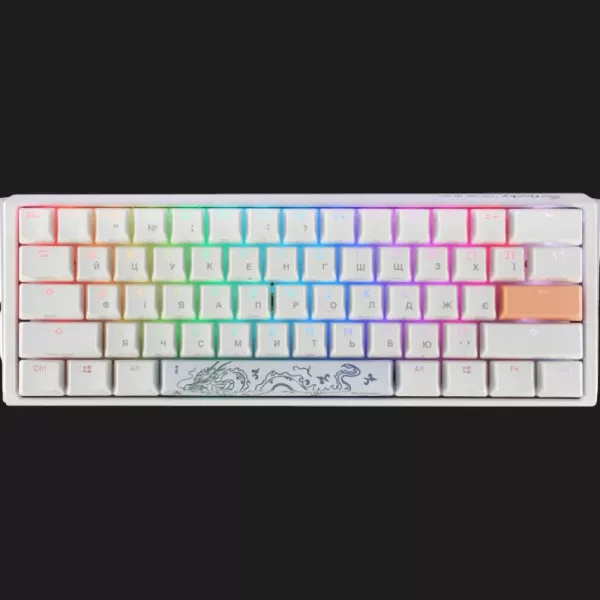 Клавіатура ігрова Ducky One 3 Mini Cherry MX Speed silver RGB (White) (UA)