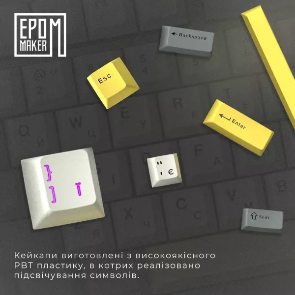 Клавіатура ігрова Epomaker TH80 PRO V2 Sea Salt Silent (Black) (UA)